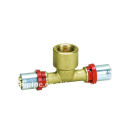 Brass Th Press Fitting - Female Tee for Pex-Al-Pex Pipe